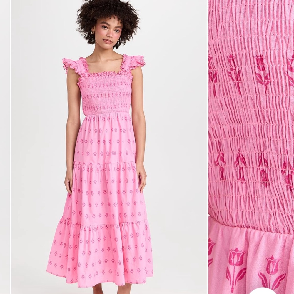 MOON RIVERS Pink Maxi Dress S NWT